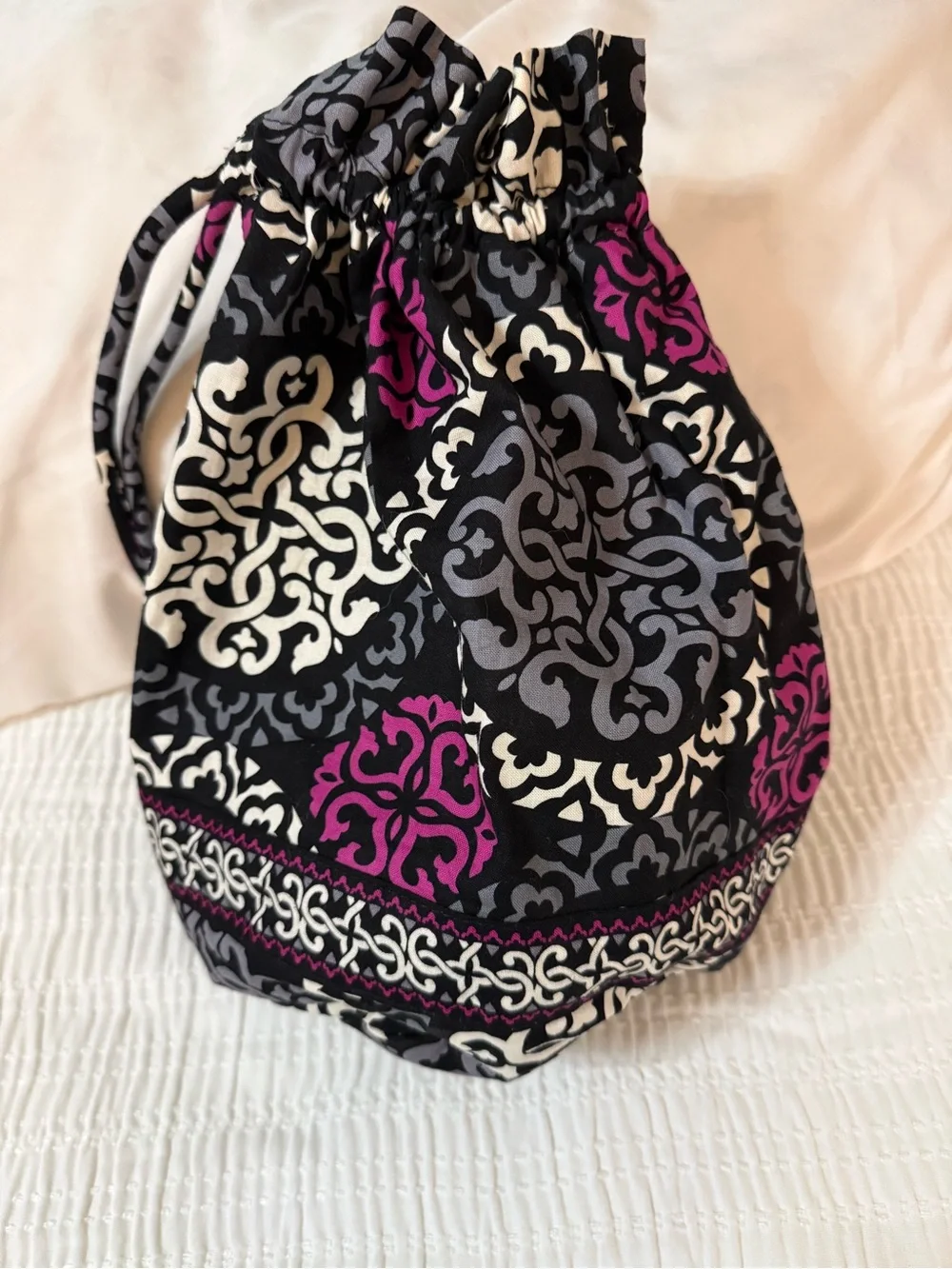 Vera Bradley Canterbury Magenta Ditty Bag